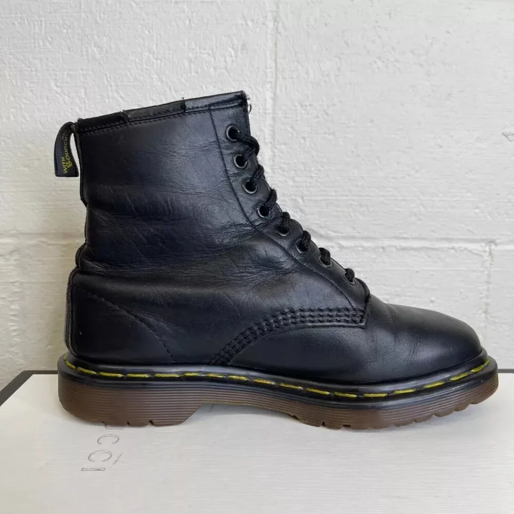 Dr. Martens 1460 Black Air Cushioned LeatherMade In England UK 5/MEN 6/WOMEN‎ 7